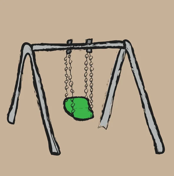 Cartoon swing — Stockfoto