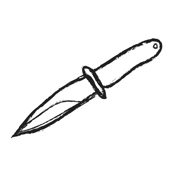 Doodle nóż — Zdjęcie stockowe