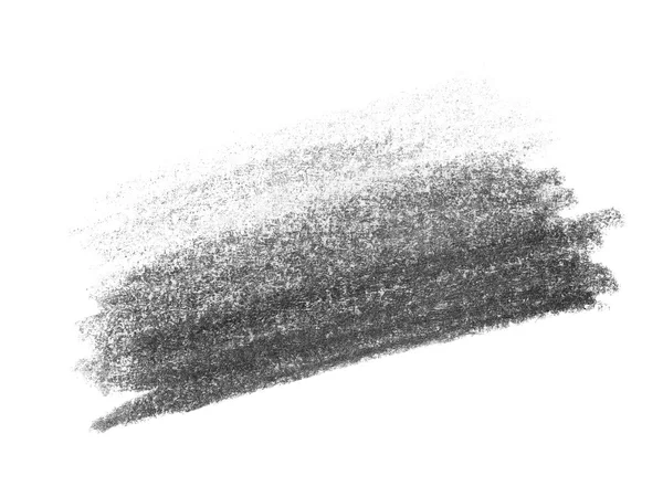 白い背景に分離されたグランジ グラファイト鉛筆テクスチャ — ストック写真