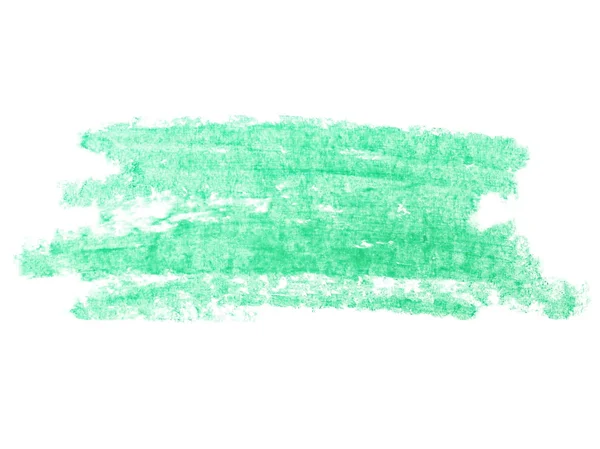 Grunge green wax pastel crayon — Stock Photo, Image