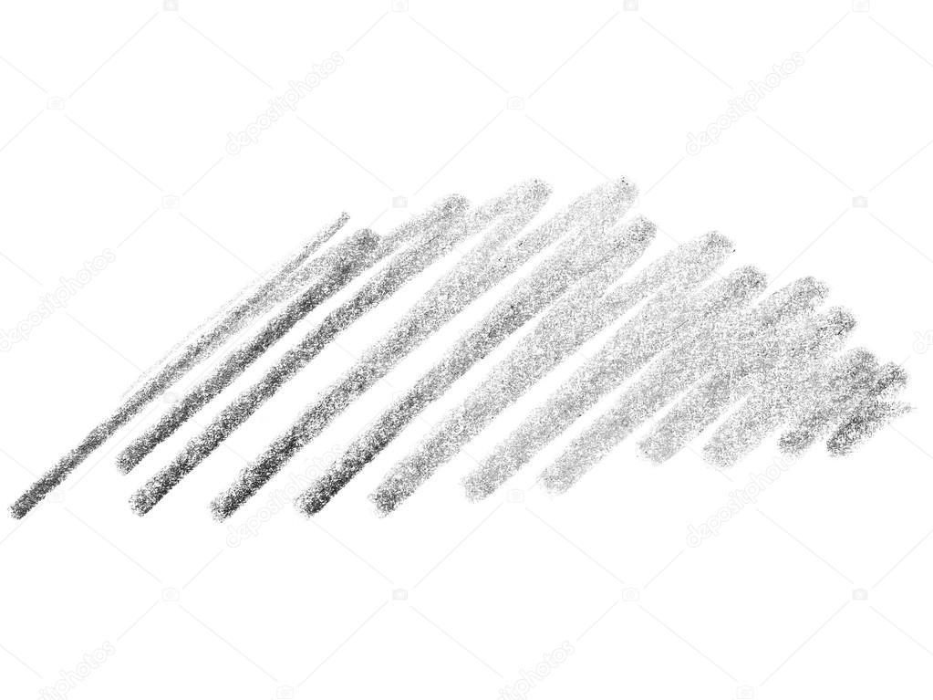 Grunge graphite pencil texture isolated on white background