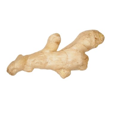 Beyaz arkaplanda zencefil izole