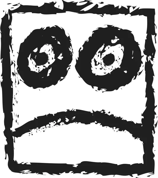 Doodle gülen yüz simgesi — Stok fotoğraf