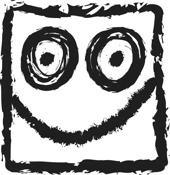 Doodle icono sonriente — Foto de Stock