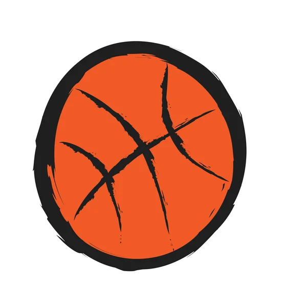 Bola de basquete Doodle — Fotografia de Stock