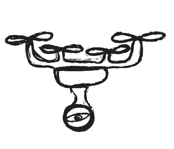 Doodle drone met camera — Stockfoto