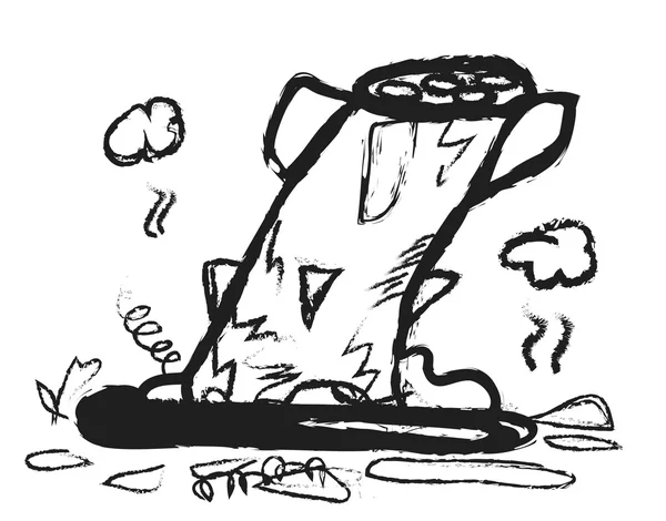 Doodle mísseis destruídos — Fotografia de Stock