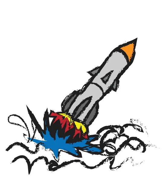 Doodle rakiet — Zdjęcie stockowe