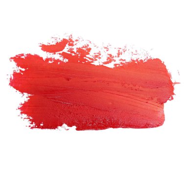 fotoğraf kırmızı grunge fırça darbeleri beyaz arka plan üzerinde izole boya petrol