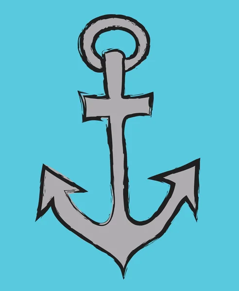 Doodle anchor — Stock Photo, Image