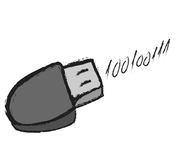 Doodle Memory Stick — стоковое фото