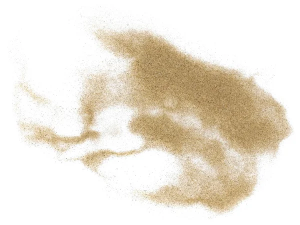Pelesand isolert på hvit bakgrunn – stockfoto