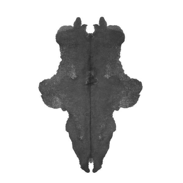 Rorschach inkblot test isolerad på vit bakgrund — Stockfoto
