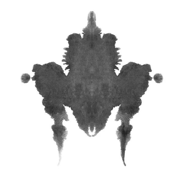 흰색 배경에 고립 된 심리 잉크 블랏 테스트 사진 — 스톡 사진