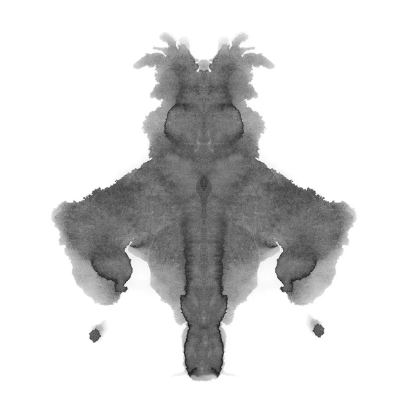 Foto Rorschach inkblot test aislado sobre fondo blanco —  Fotos de Stock
