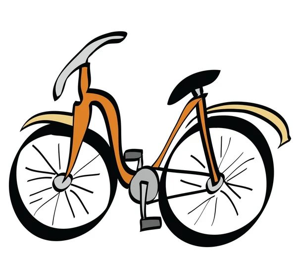 Cartoon fiets pictogram — Stockfoto