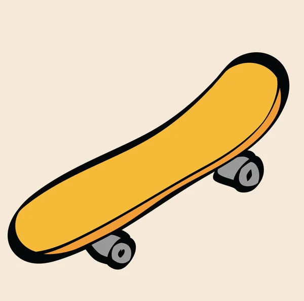 Cartoon skateboard ikonen — Stockfoto
