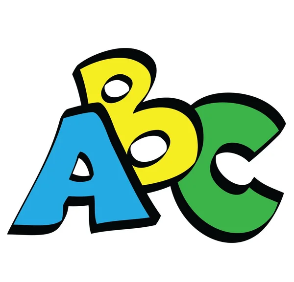 Caricatura ABC cartas — Foto de Stock