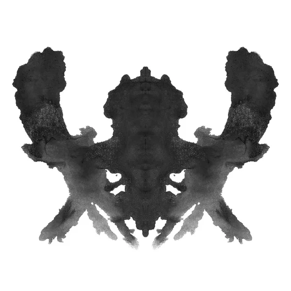 Rorschach inkblot test isolerad på vit bakgrund — Stockfoto