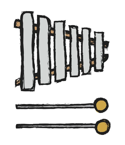 Doodle xylophone — Stock Photo, Image