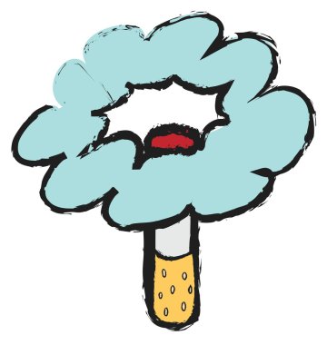 Doodle kavramı durdurmak sigara