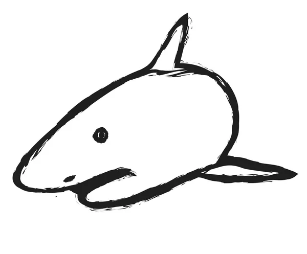 Doodle žralok — Stock fotografie