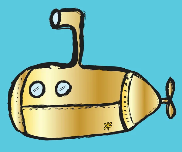 Submarino Doodle — Foto de Stock