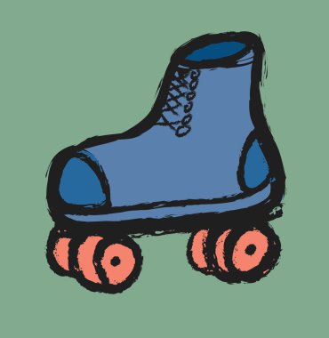 Doodle rollerskates, paten