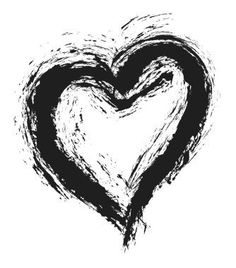 Doodle kalp simgesi