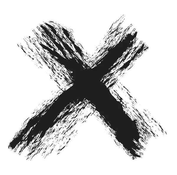 Ręcznie rysowane litera x — Zdjęcie stockowe