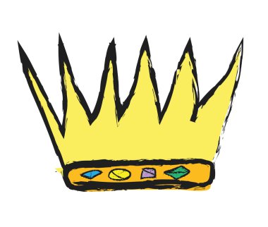 Altın taç doodle