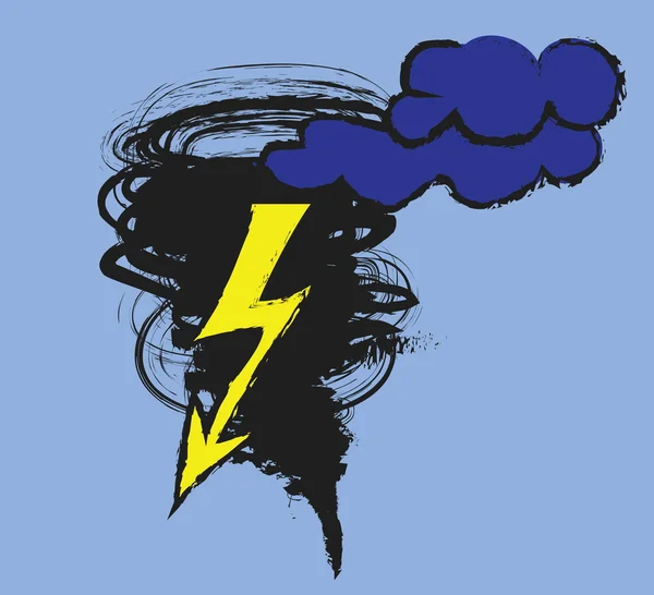 Doodle tornado symbol — Zdjęcie stockowe