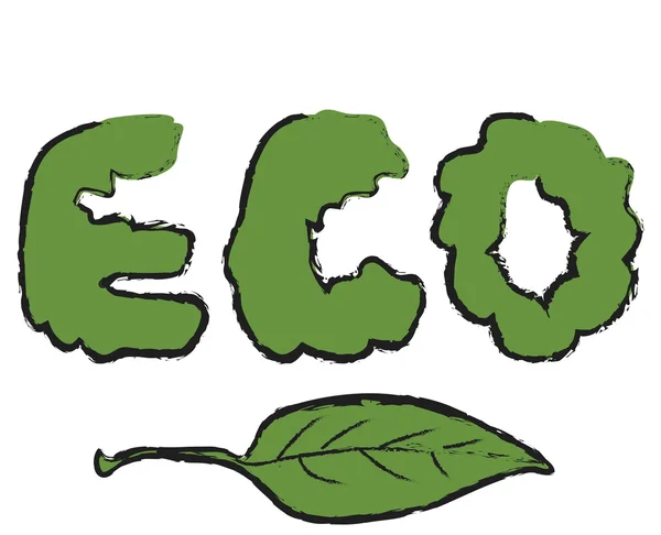 Cartoon eco symbol — Stockfoto