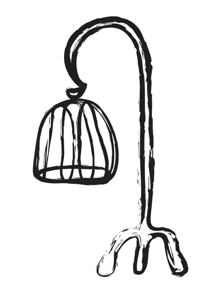 Doodle kuş kafesi — Stok fotoğraf