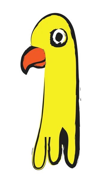 Doodle renkli kuş — Stok fotoğraf