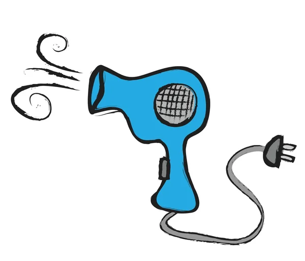Doodle saç kurutma makinesi — Stok fotoğraf