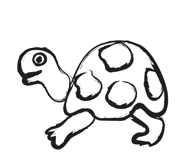 Doodle sköldpadda — Stockfoto