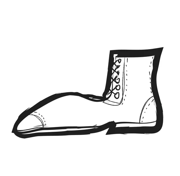 Doodle moderní boty — Stock fotografie
