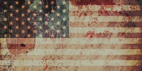 Oude grunge usa vlag — Stockfoto