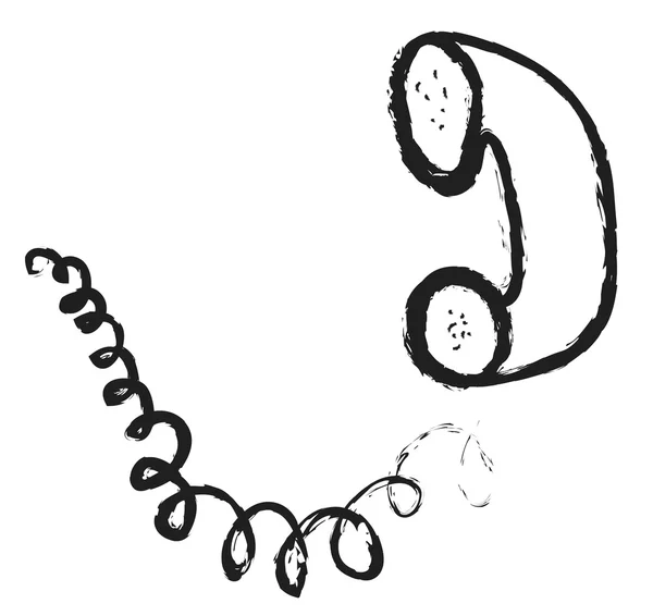 Telefoon eenvoudige doodle — Stockfoto