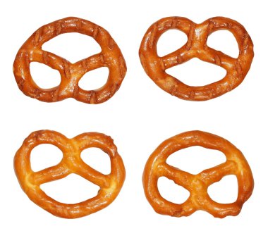kurabiye simit izole beyaz arka plan üzerinde