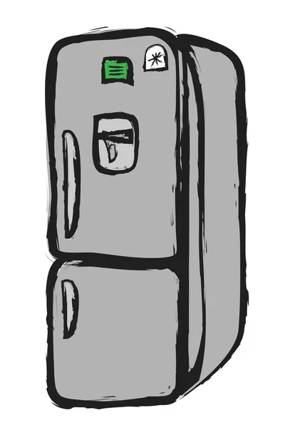 Doodle modern refrigerator — Zdjęcie stockowe