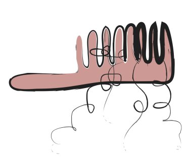 doodle comb and hair