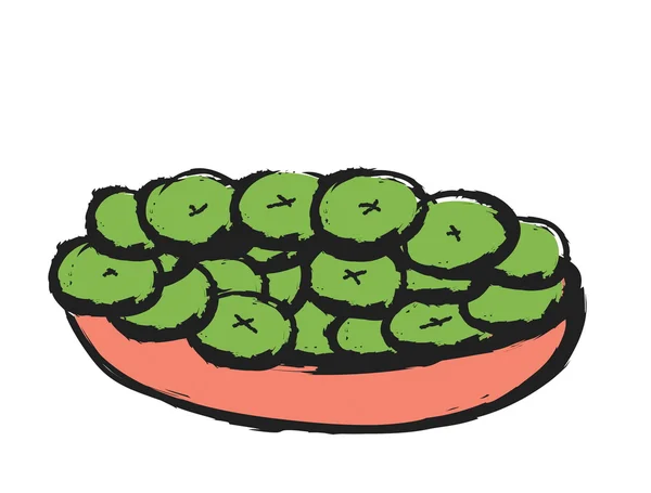 Салат из огурцов — стоковое фото