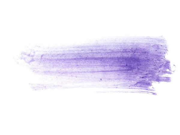 Foto blu acquerello pennellate dipinte a mano isolate su sfondo bianco, grunge texture carta, (con percorso di ritaglio ) — Foto Stock