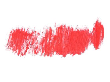 fotoğraf kırmızı grunge fırça darbeleri beyaz arka plan üzerinde izole boya petrol
