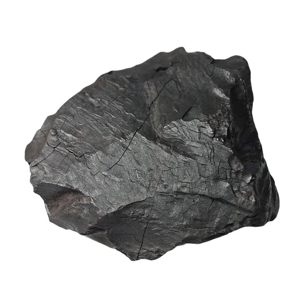 Black coal isolated on white background — Stock Photo, Image