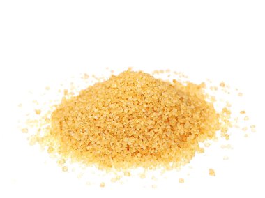 kahverengi şeker beyaz arka plan üzerinde şeker kamışı izole kazık