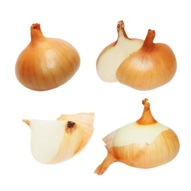 Beyaz, kırpma yolu ile izole soğan ayarla