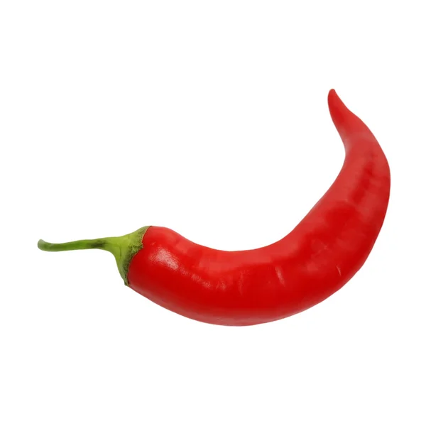 Chili peppers isolated on white, clipping path — Stock Photo, Image